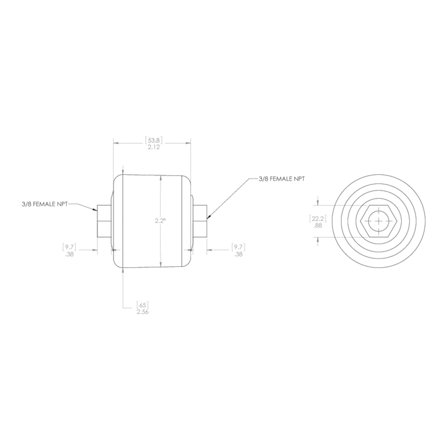 HC06-4N-PTF - HEPA Capsule Filter, Inline Filter